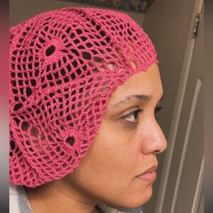 Hand Crafted Pink Crochet Hat